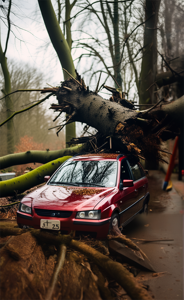 Экспертиза по оценке ущерба автомобилю от падения дерева, схода снега, затопления в Бийске